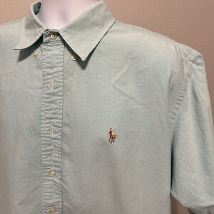 Ralph Lauren Classic Fit Oxford Shirt Blue Men’s Size 2XL Pony Button Down